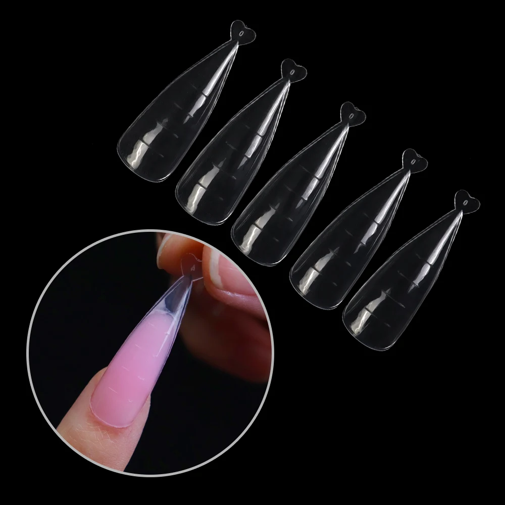 

120Pcs Box Soft Gel Nail Extension TipWholesale 120 Pcs Box Nail Tips Nail Extension Form Tips Clear supplier