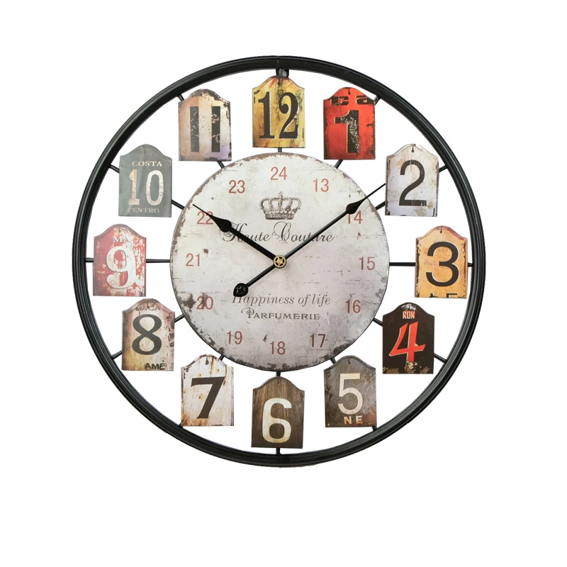 

Wholesale New 50cm Modern Cheap Custom Round Shape Wall Clock