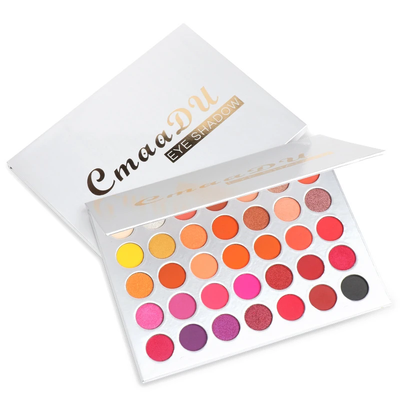 

Hot Selling Waterproof Color Matte Glitter Eye Shadow Powder Makeup Own Brand