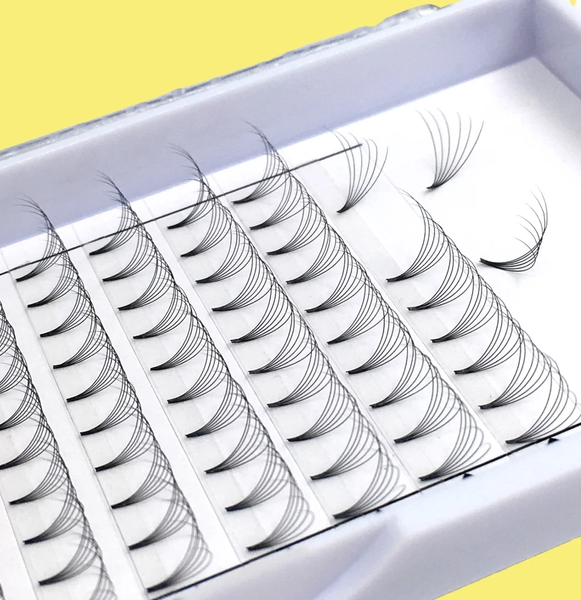 

100% high quality lash extensions premade volume fans eyelash hand made 3d 4d 5d 6d 10d Lashes individual eyelashes tray, Black