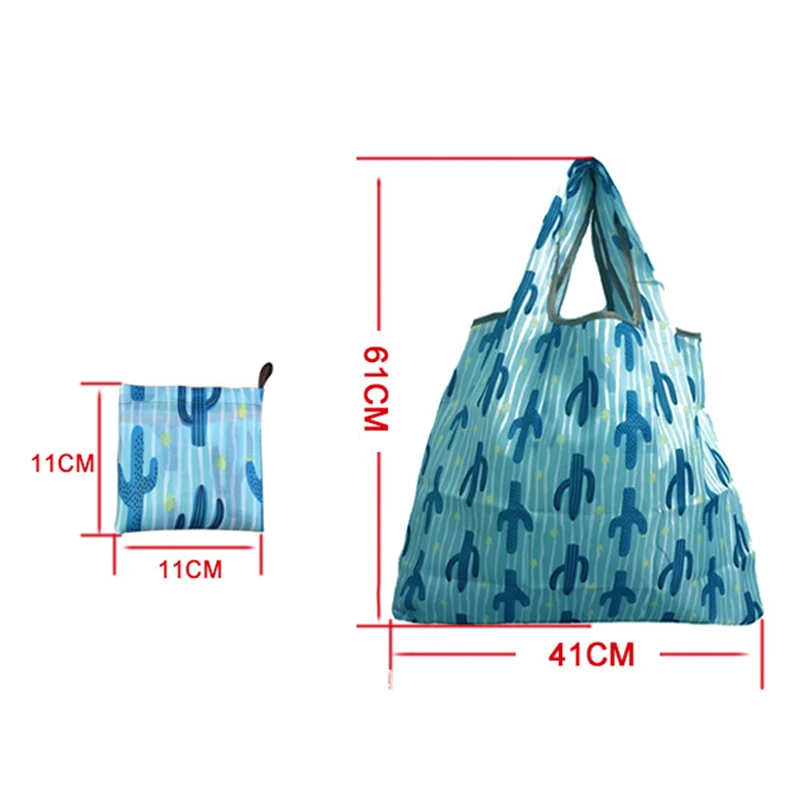 

Waterproof Nylon Large-Capacity Portable Storage Environment-Friendly Foldable Cartoon Shopping Bag, 14 colors