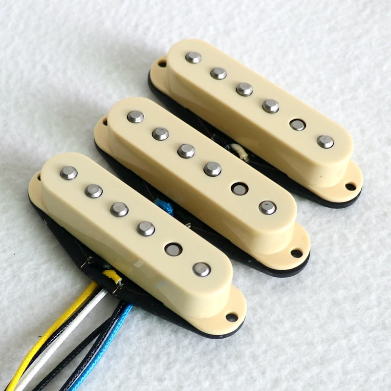 

Donlis 1set DS53 Vintage Strat style Electric Guitar Pickups Single coil Alnico 5 with flatwork