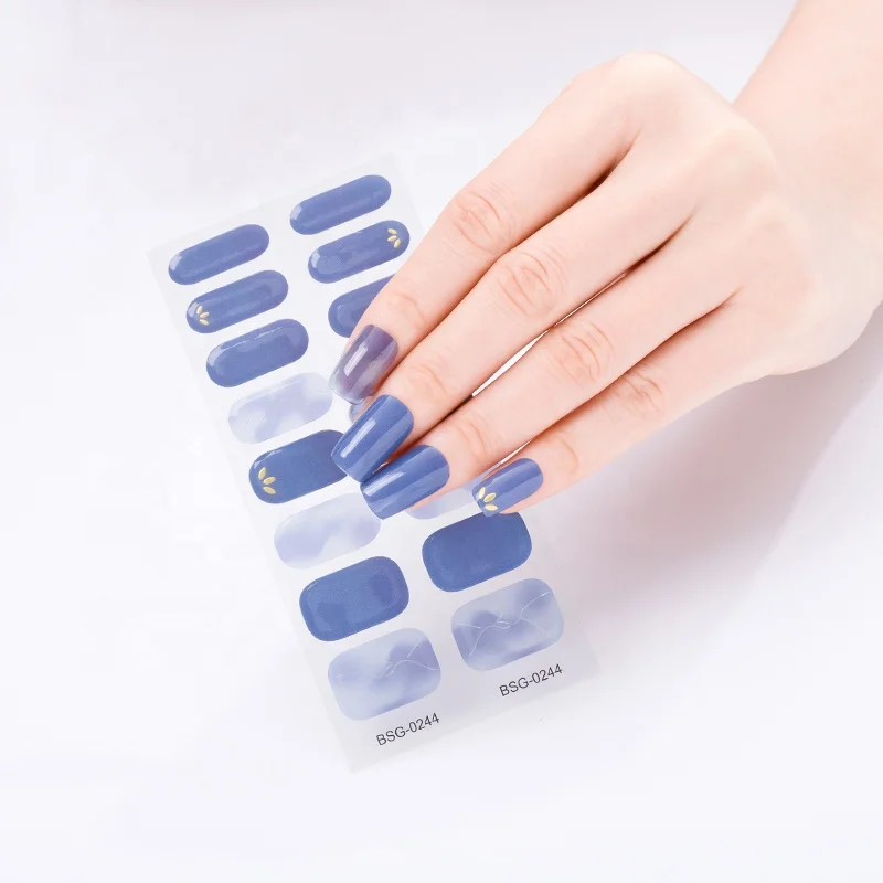 

factory Korean nail stickers bulk Non-Toxic Long Lasting nail logo sticker nail stickers free shipping
