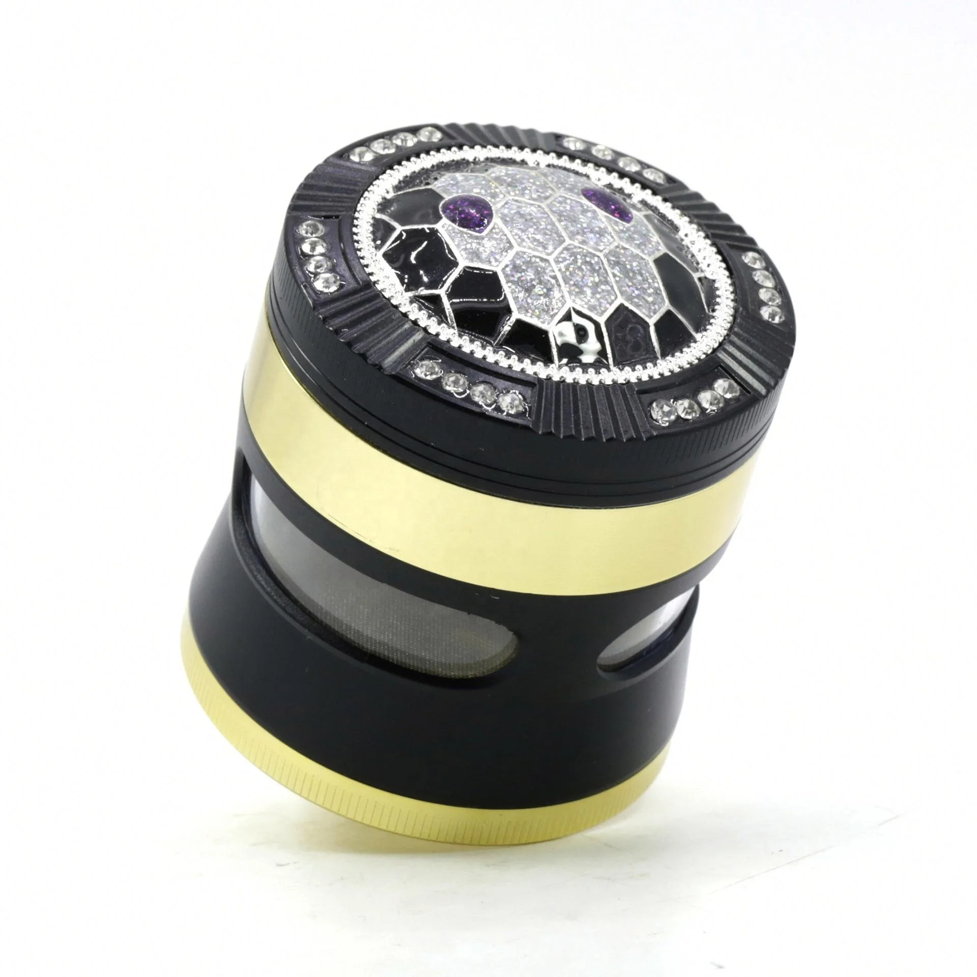 

Diamond Diameter  Tobacco Grinder Tortoise Shell Color Matching Side Window 4 Part Dry Herb Grinder jhcentury, Picture