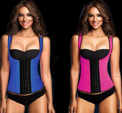 

Hot selling colorful latex full body shaper neoprene women shapewear waist cincher, Black;blue;purple;pink