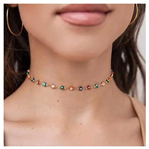 

High Fashion Neck Chain Women's Gold Bead Necklace for Women, Golden