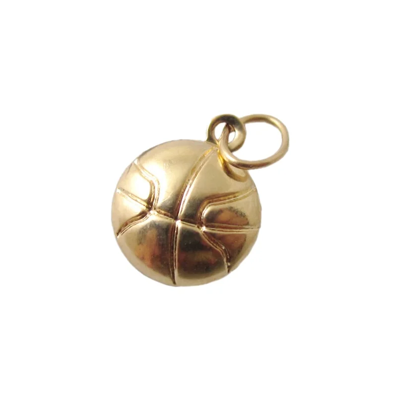 

Beadsnice ID 25934 14k football charm 18k gold filled pendant