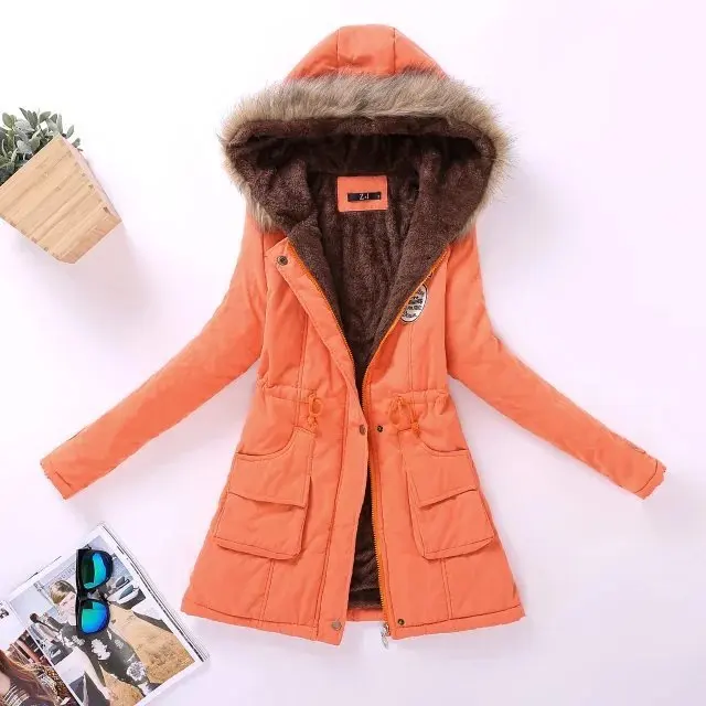 

Plus Size Abrigo Mujer Girls' Fox Fur Ladies Hooded Casacos Feminino Winter Women Coat Femme Parka Jackets
