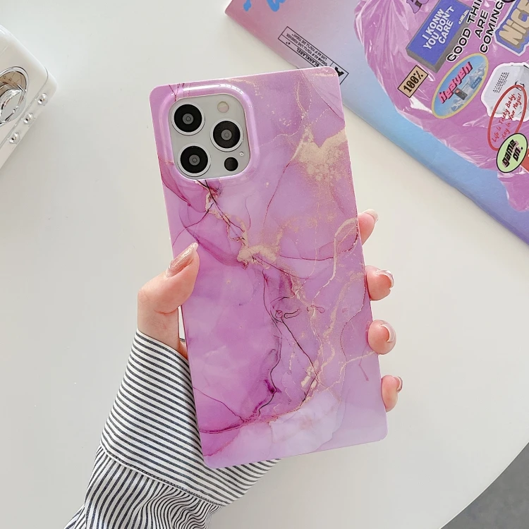 

New Design Wholesale Marble Pattern Soft TPU Straight-Edge Phone Protective Case For iPhone 11 Pro