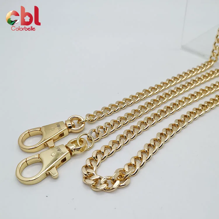 

Wholesale fashion handbag chain accessories strap with snap hook bag buckle, Gold ,silver,customized