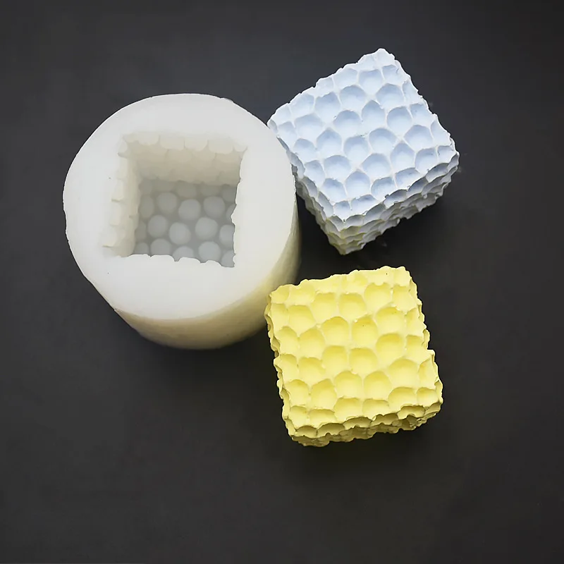 

DIY Baking Tools Three-dimensional Square Honeycomb Honeycomb Aromatherapy Candle Aromatherapy Plaster Decoration Silicone Mold