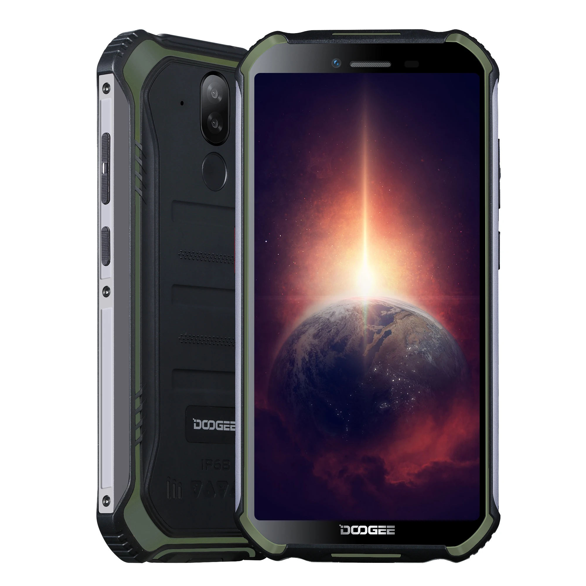 

Global Original S40Pro Explosion-proof 4GB+64GB 5.45 inch Waterproof Mobile Phone, Black / green/orange