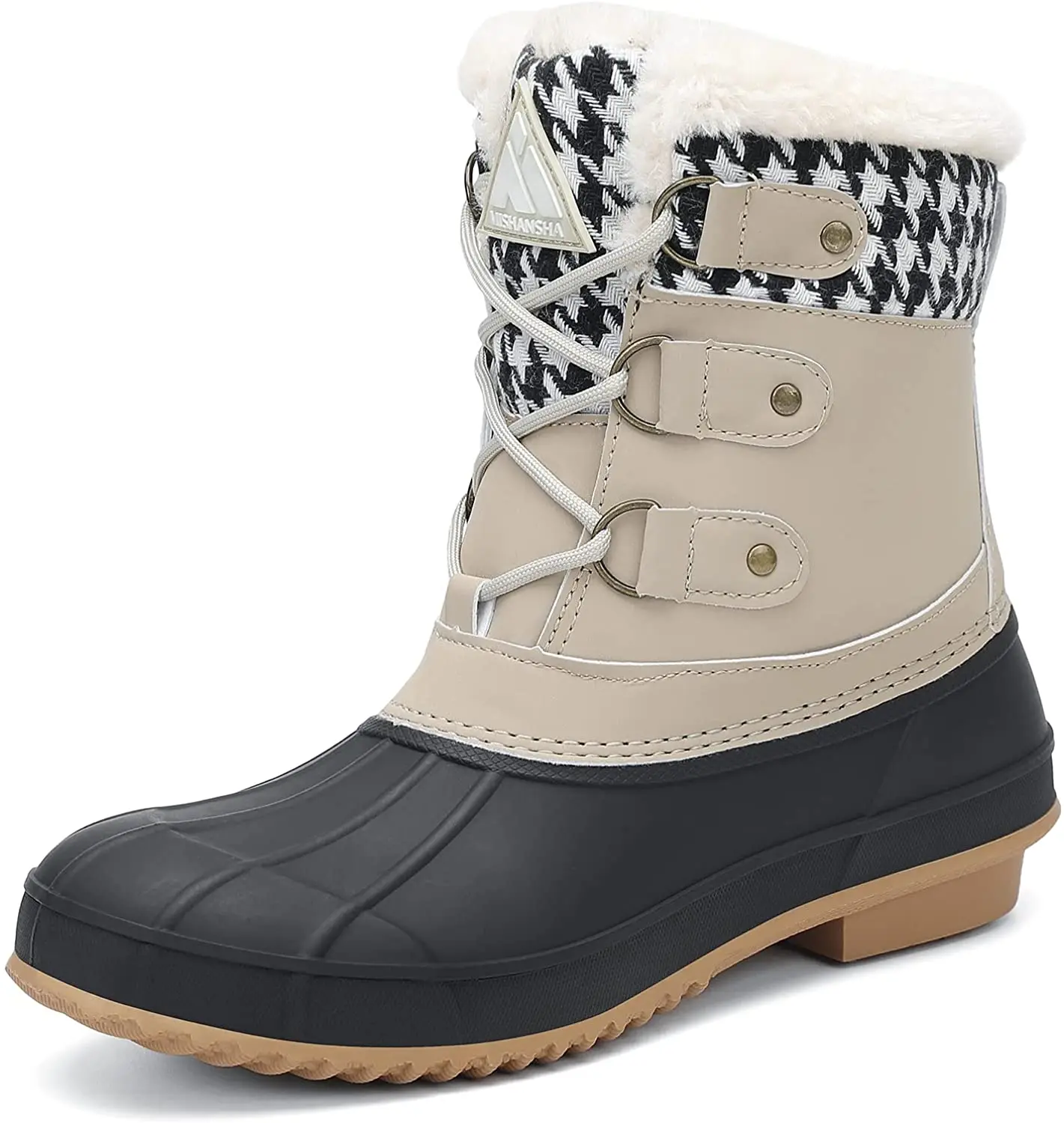 

Warm Non Slip Winter Snow Rubber Duck Boots for Woman