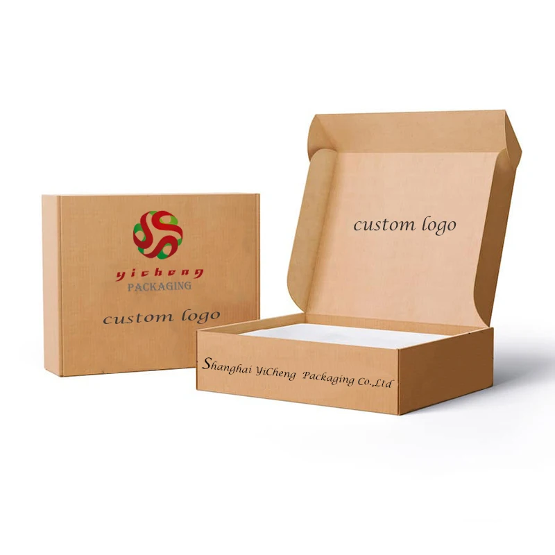 

Luxury sustainable eco friendly packaging box recycled kraft paper mailer boxes custom shipping packaging for boutique