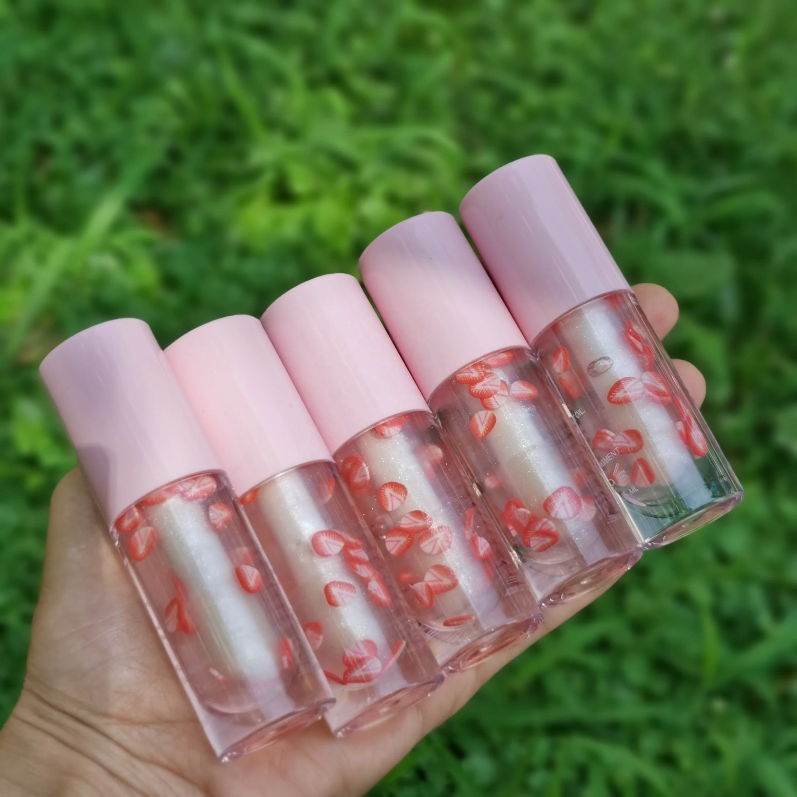 

Lipgloss Oil Base Private Label Kids Custom Unbranded Fruit Flavor Strawberry Small Tube Clear Beautiful Lip Gloss