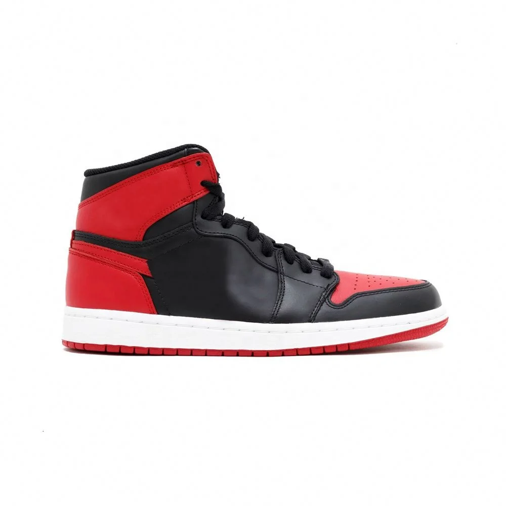 

1 Retro Bred Banned men's women's fashion casual sports basketball running zapatillas zapatos shoes sneakers -xmdylan, Black