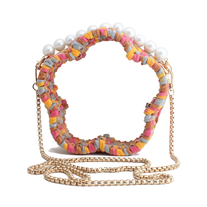 

luxury designer bags famous brand women bags 2019 handbags clutch shoulder bag transparent purse pearl tote color bolsa feminina