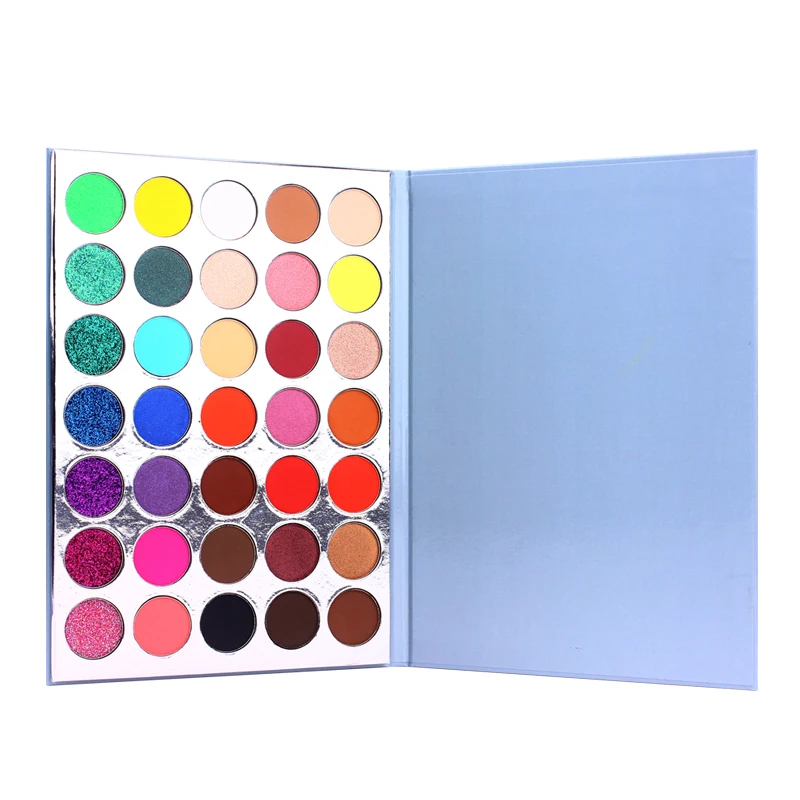 

Rainbow Design Summer Makeup Palette Private Label Wholesale Supplier 35 Colors Eye Shadow Pallete