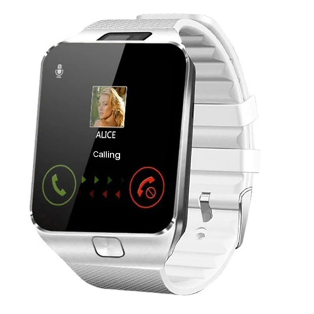 

Heart Rate Monitor Blood Pressure Waterproof Smartwatch DZ09 Silver Wristwatch Fitness Tracker Sport Watches Smart Watch