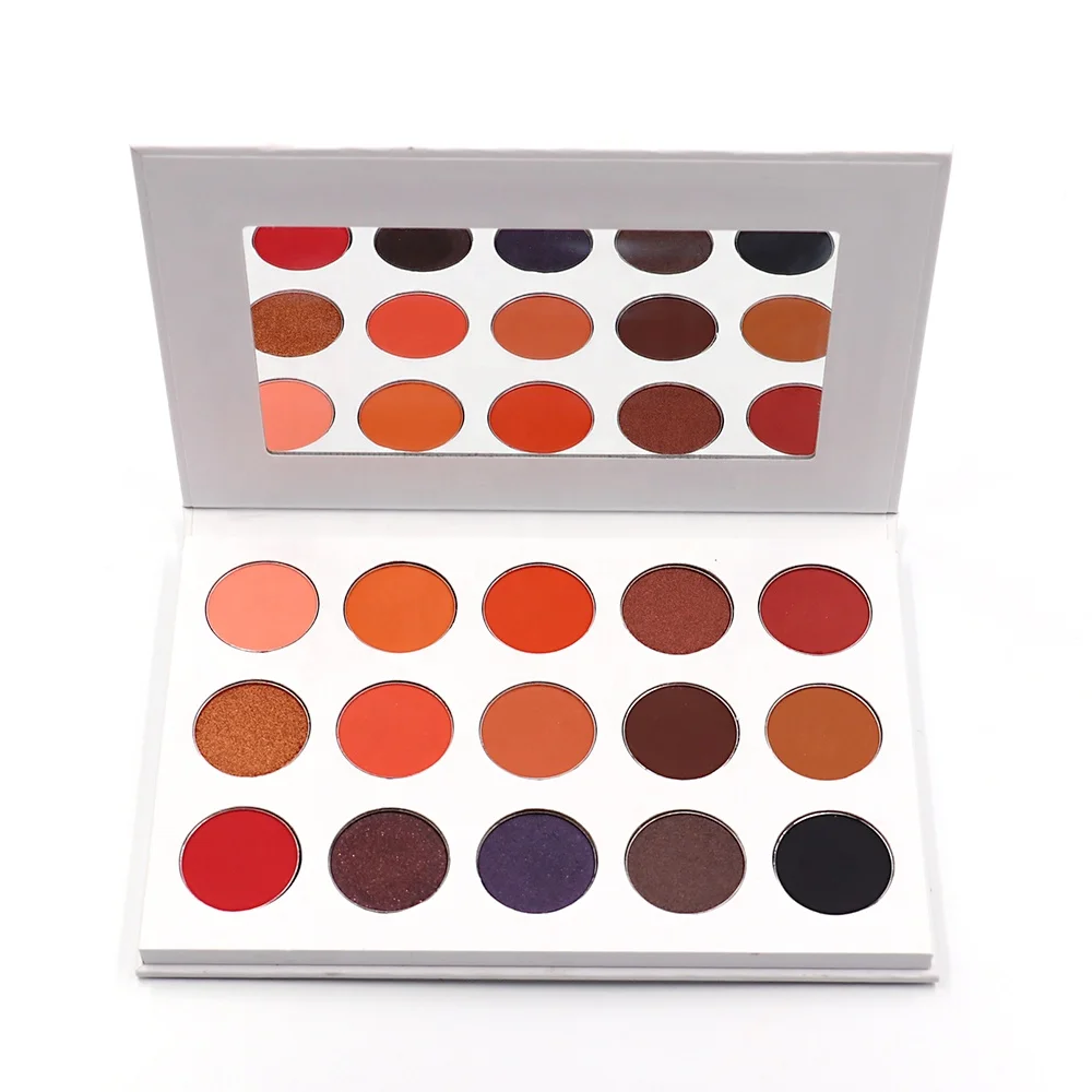 

High quality highly pigmented 15 colors eyeshadow palette