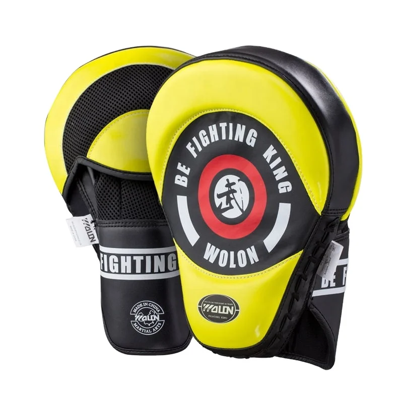 

WOLON High quality PU leather Power Exercise training boxing Focus Pads Mitts, Customized color