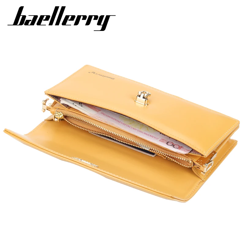 

Wholesale Lady zipper big volume bags Fashion women long clutch wallet Baellerry brand women purse in stock, 9 different colos