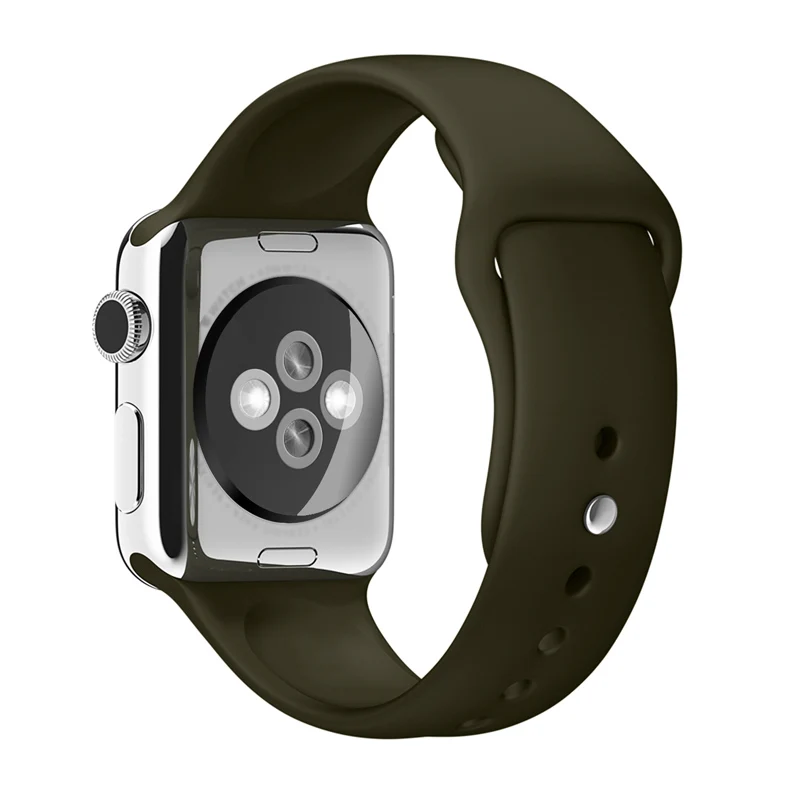 

New Arrival Silicone 38mm 40mm Wrist Wristband Watch Strap Band For Apple, Optional