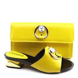 italian shoes and bag set yellow low heel shoes an