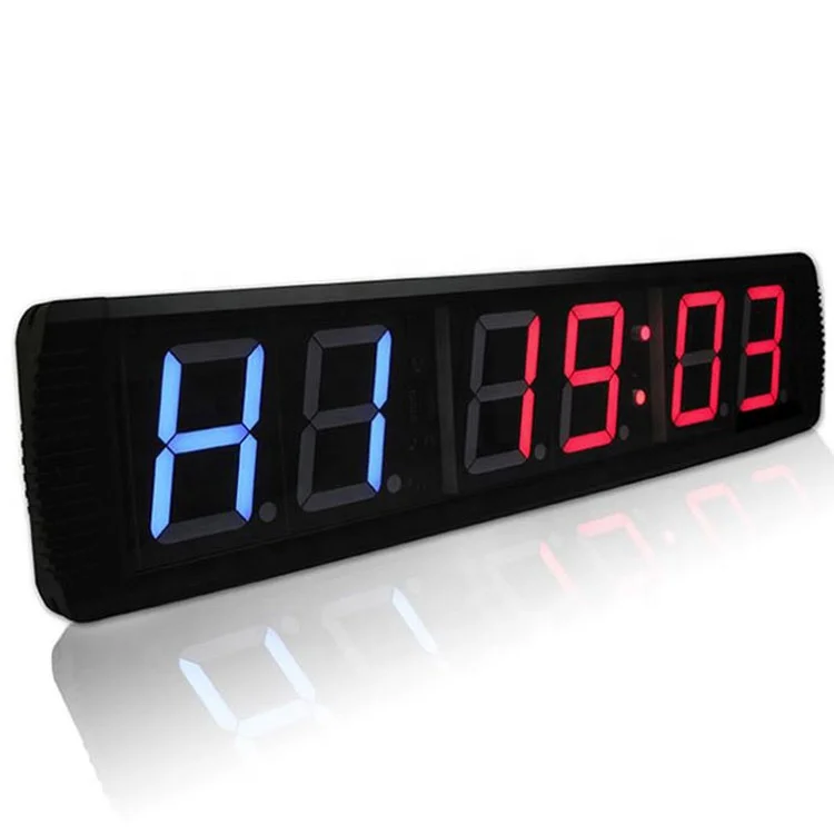 

OKPRO Boxing Timer Cross LED Screen Echo Gym Timer, Black