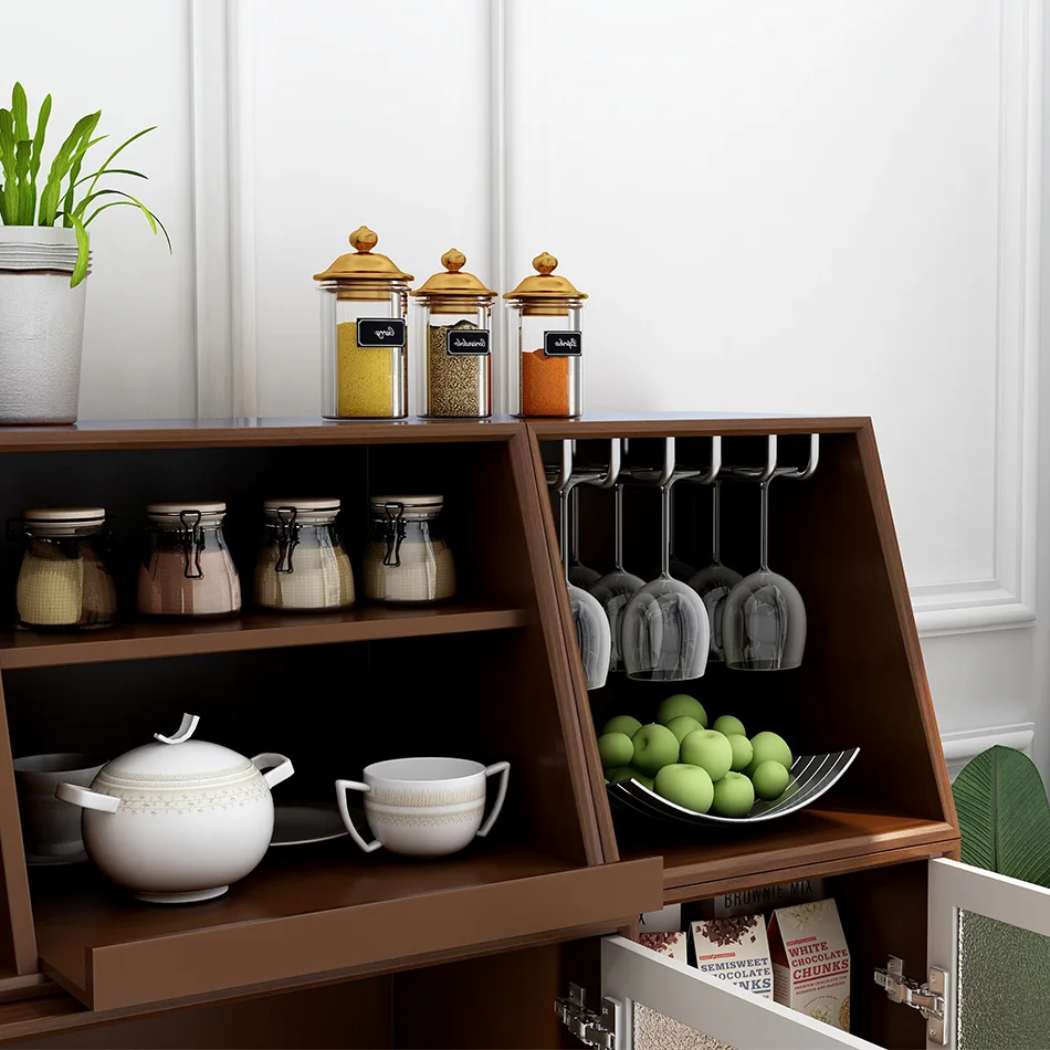 
Dining Room furniture Cupboard 2 drawers 3 doors modern storage bar Cabinet 