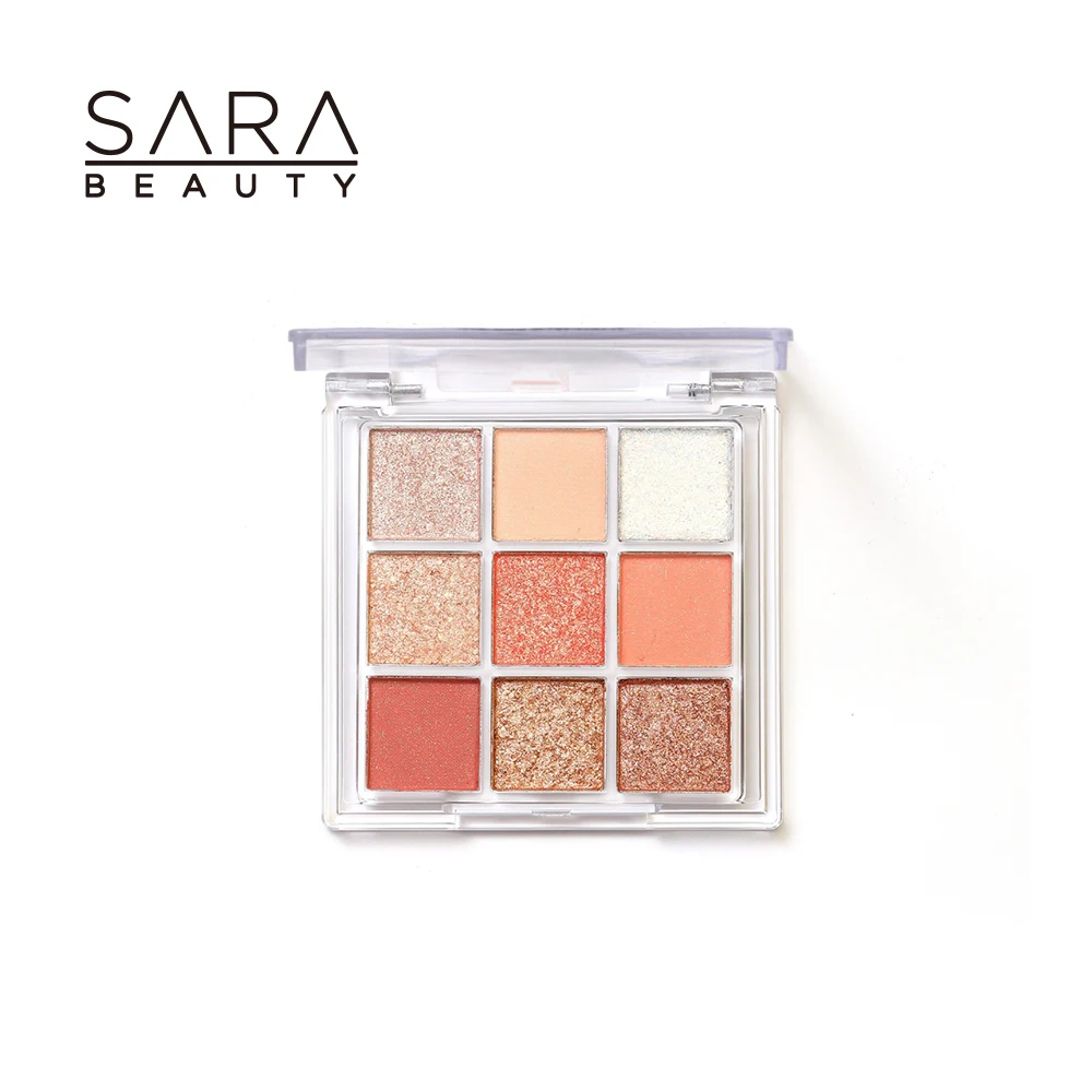 

Customized cheap color cosmetics eye shadow palette 9-color flash eye shadow makeup