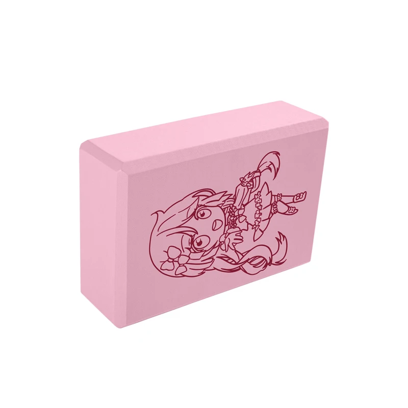 

Engraved EVA Foam Brick for Kid,Large Baby Pink Yoga Block, Pink, purple and blue