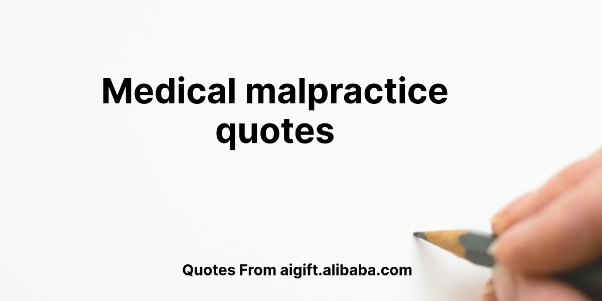 medical malpractice quotes