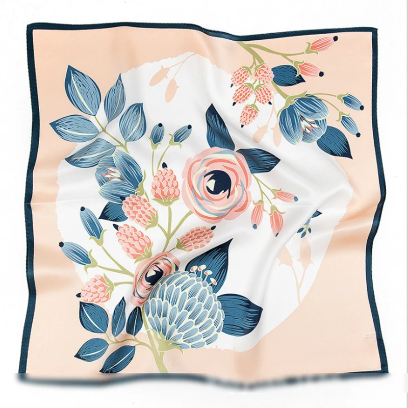 

Summer new women's Square Scarf small scarf spot printed scarf