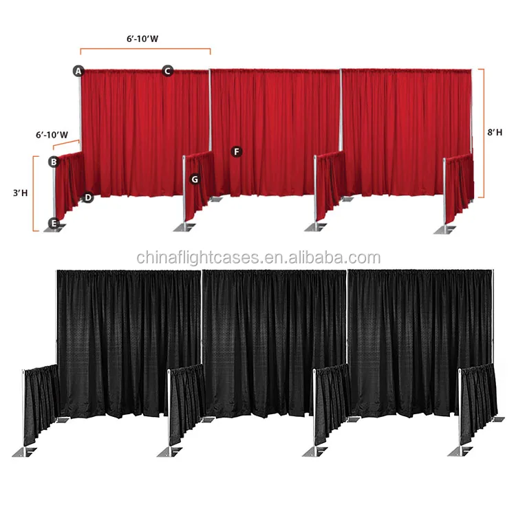 Photo Booth Enclosure Wholesale Portable Trade Show Pipe And Drape