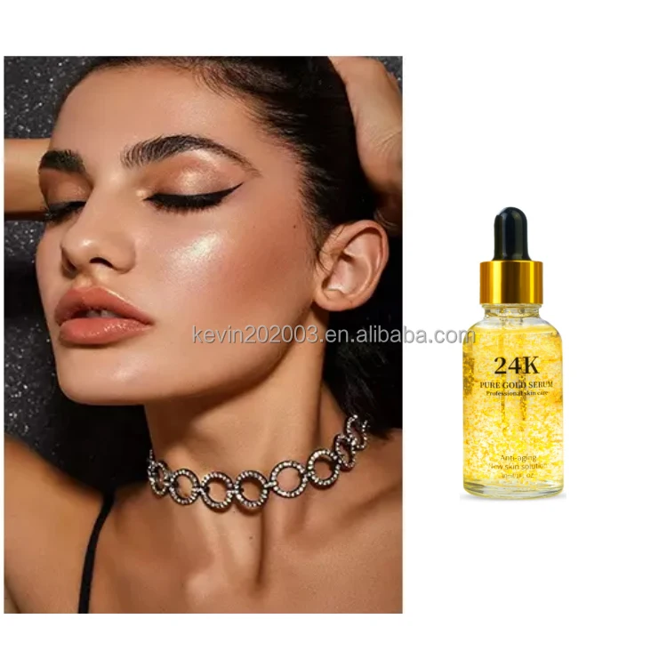 

24k Gold Serum For Dark Spot Corrector Anti Aging & Brightening SKIN Whitening Vitamin C 24K Gold Face Serum For Face