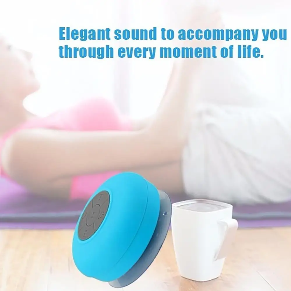 Strong Suction cup Bathroom Waterproof IPX4 Wireless Shower Blue tooth Speaker - ANKUX.COM