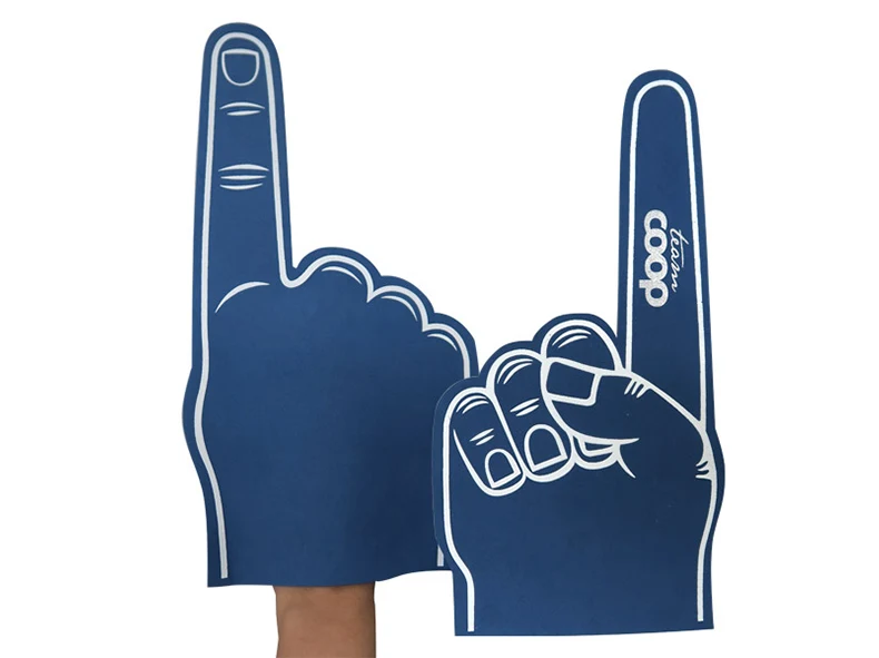 middle finger foam hand
