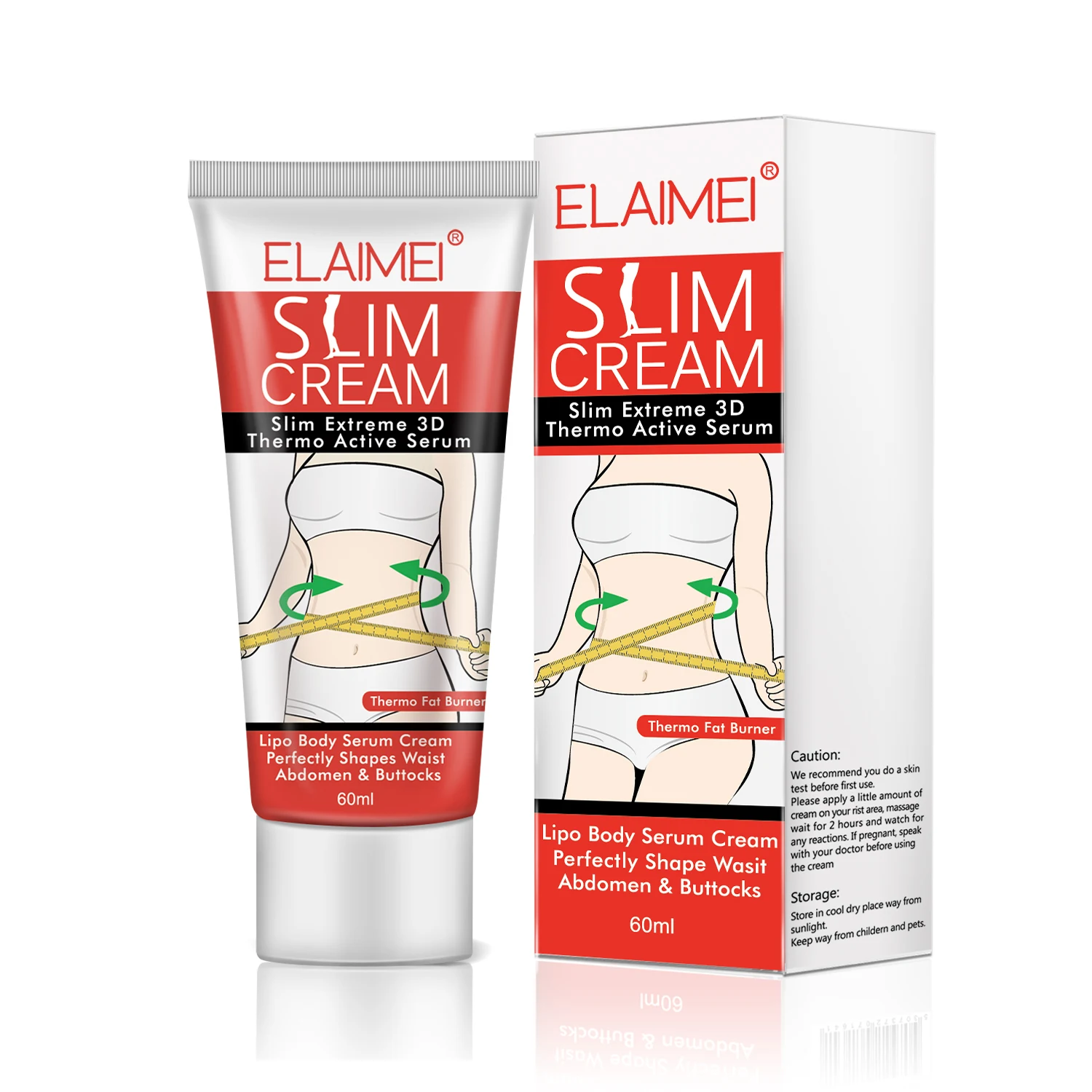 

ELAIMEI Hot Sale Slim Extreme Active Serum 2 Minutes Belly Abdomen Slimming Cream