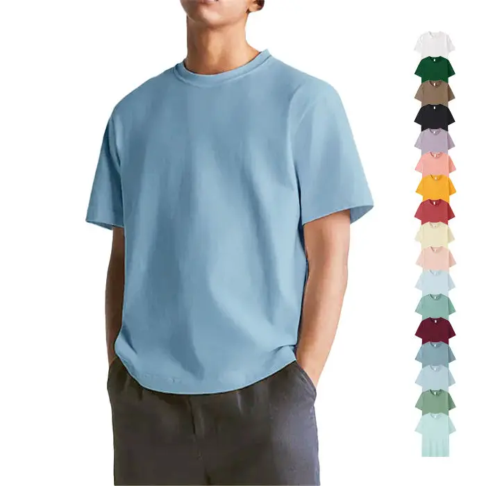 

Oversized Loose Fit Super Soft Plus Size T-shirts Short Sleeve Blank Streetwear T Shirt 250gsm 100% Cotton for Men Blank Tshirts