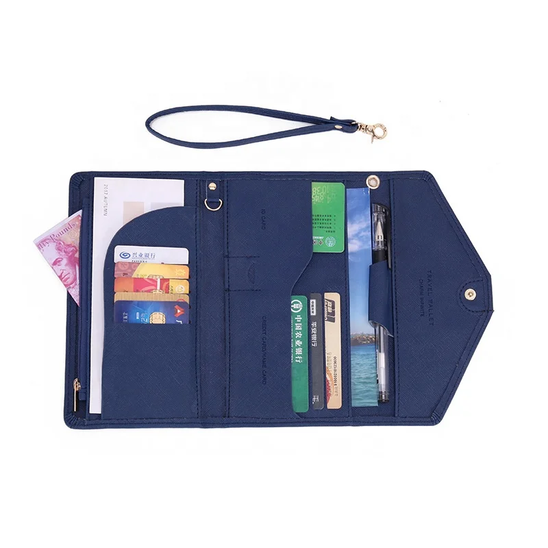 
MIYIN New wallet woman passport RFID passport book fashion function travel passport bag Large capacity travel hand in hand bag 