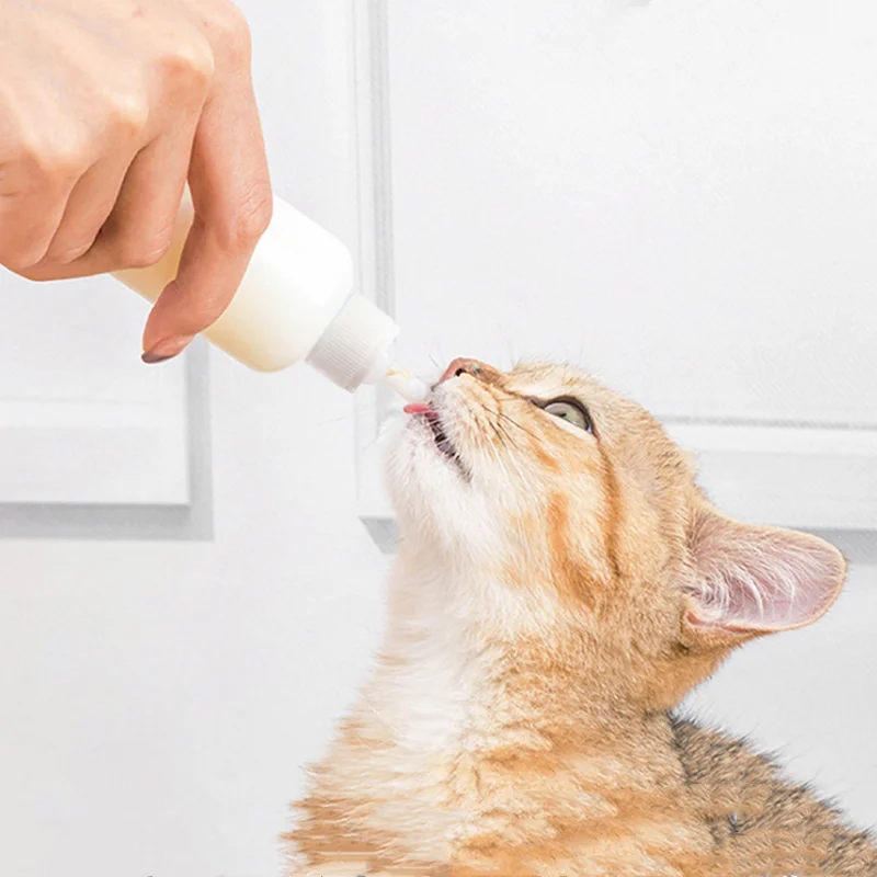 

Feeding Bottle 60 ml /120mlDog Cat Milk Feeder With Brush Pet Nursing Bottle, White