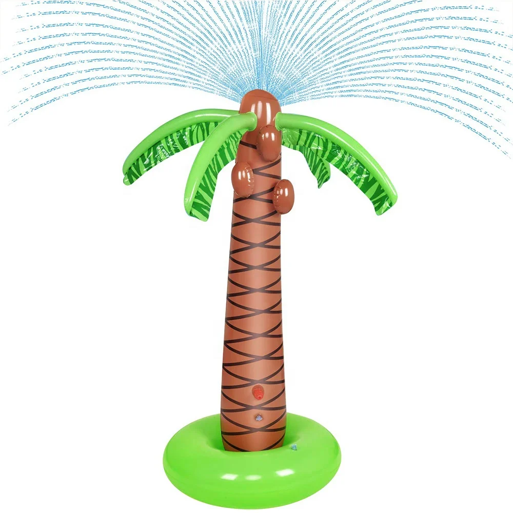 

SanLead Inflatable Palm Tree, Sprinkler Toy 67'', Water Play Sprayer for Outdoor Party Lawn Backyard Water Toys, Customized color