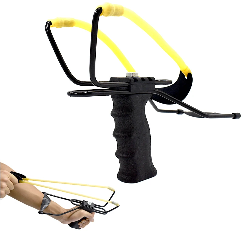 

Outdoor Hunting Powerful Slingshot Wrist Support Shooting Slingshot For Hunting Shooting