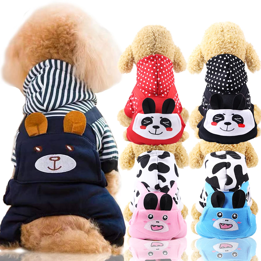 

Autumn winter costume bear designer wholesale custom apparel accessories four legged pet cat dog hoodies outfits clothes
