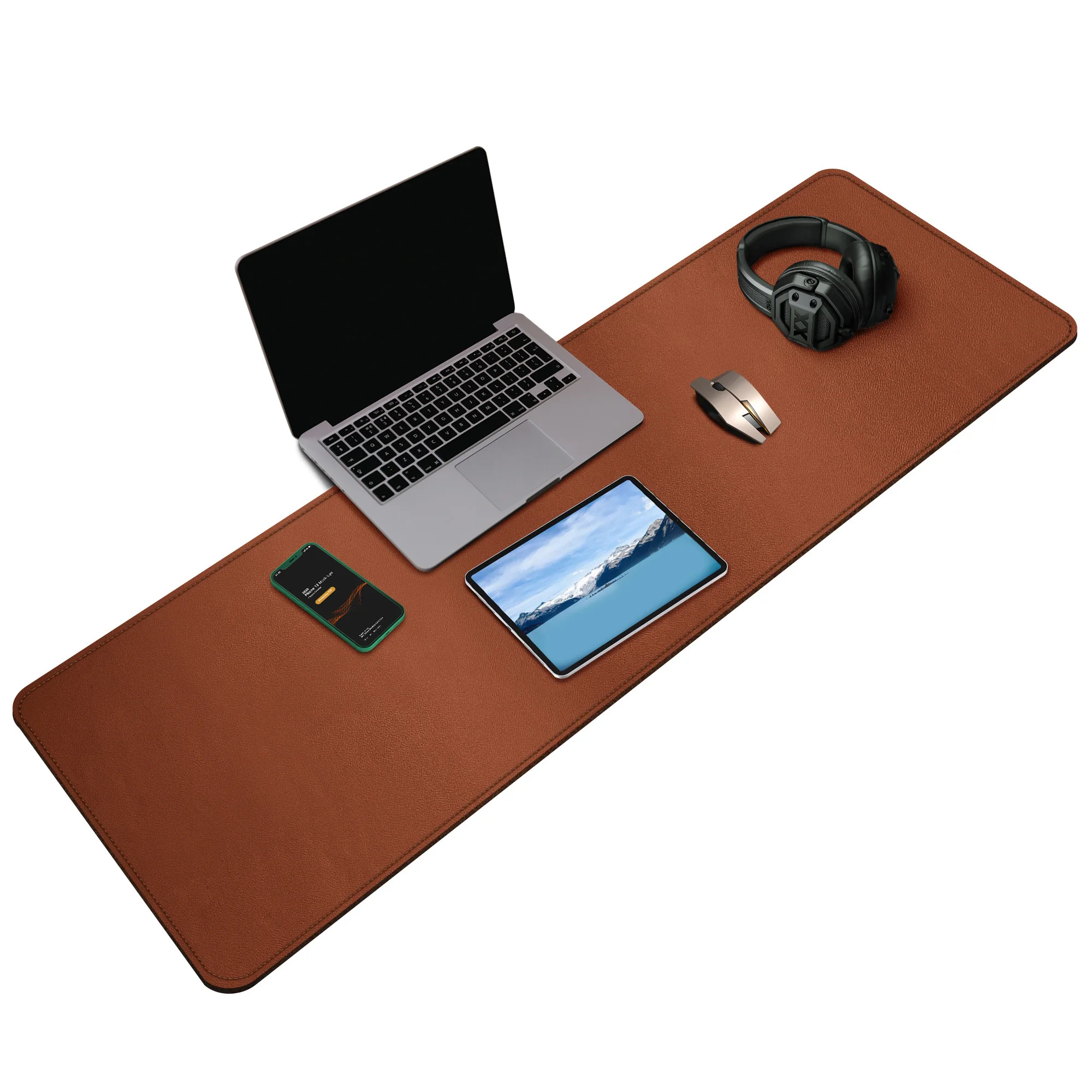 

Extended Large Custom Rectangle Mouse Pad PU leather desk mat Full Desk Coverage ultra thin and smooth