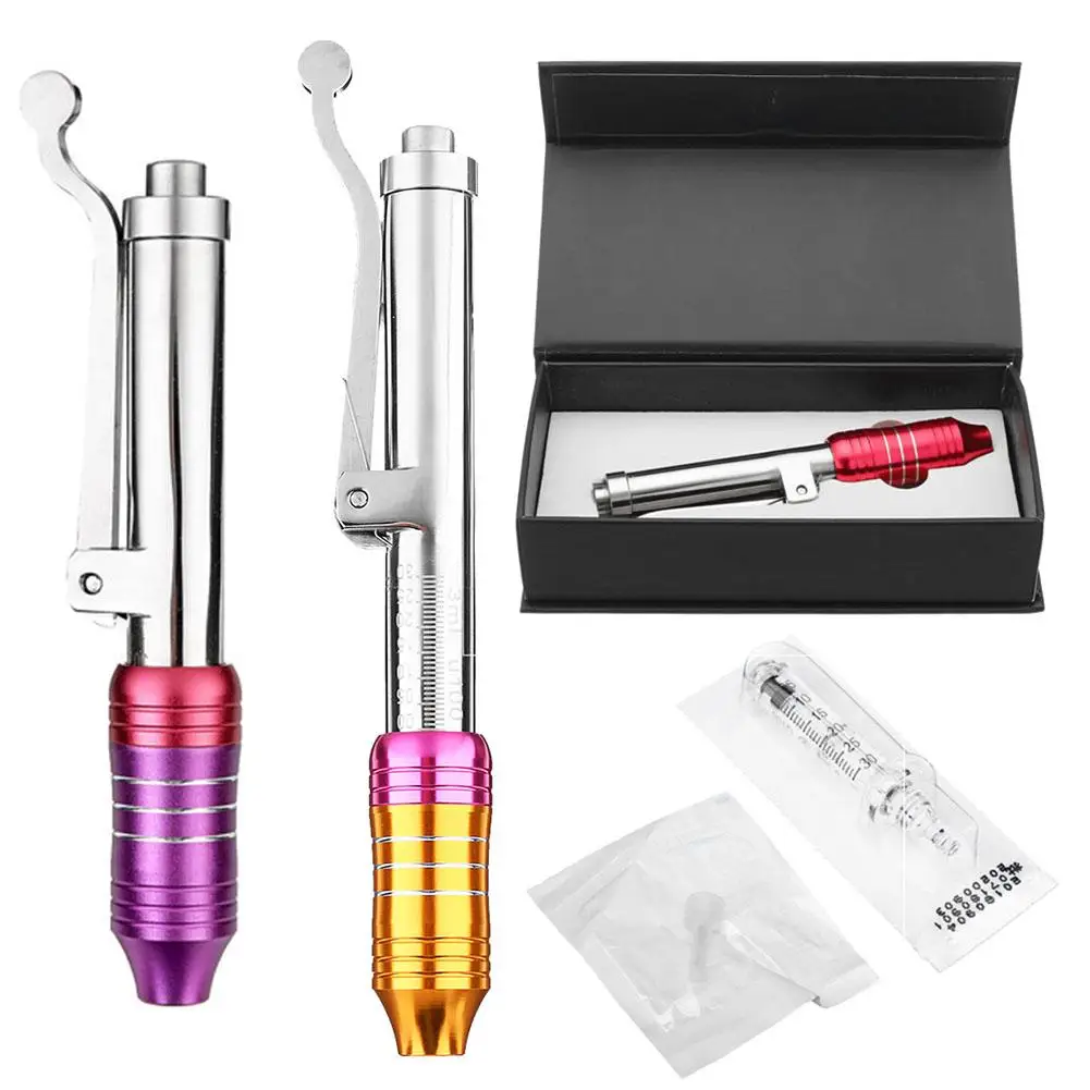 

profesional cross linked hyaluronic acid for pen 2 in 1 needle free hyaluronic pen ampoule korea hyaluronic pen for lip, Multi colors