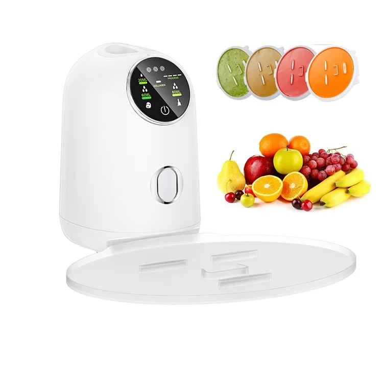 

Diy Fruit Vegetable Mask Maker With Mask Collagen and Facial Steamer Sprayer Beauty Machine, White
