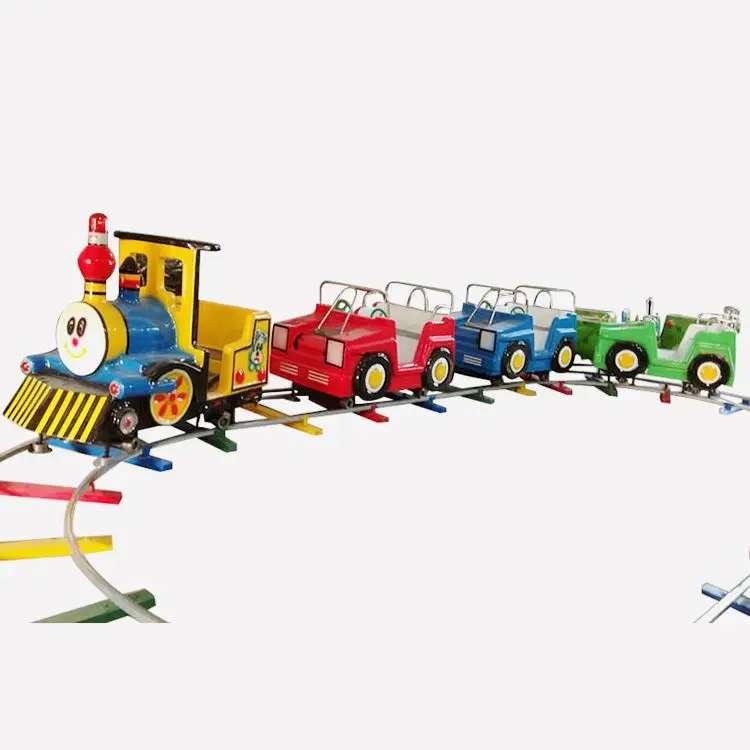 Amusement rides kids electric track christmas train for sale