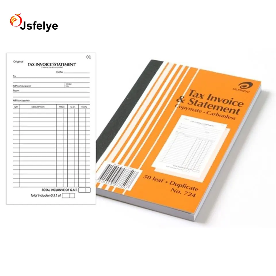 Custom Print A5 14.5x21cm Delivery Invoice Carbonless Receipt Invoice ...